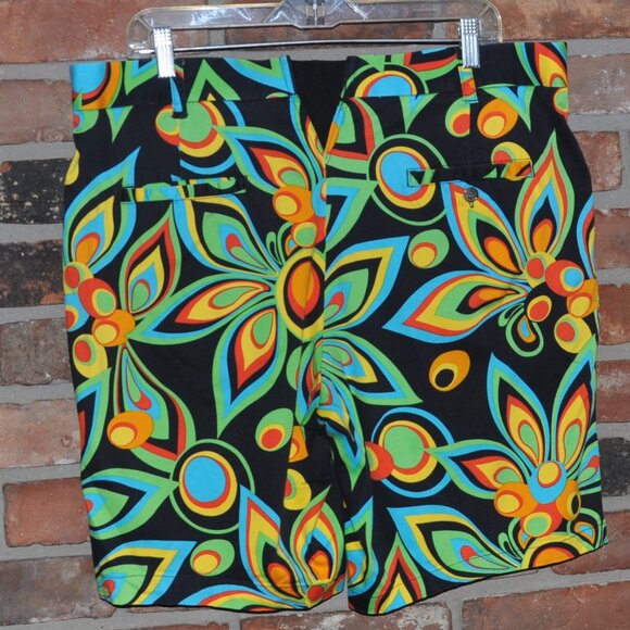 Loudmouth Golf Heritage Bermuda Short Shagadelic Black 40" - Picture 2 of 5